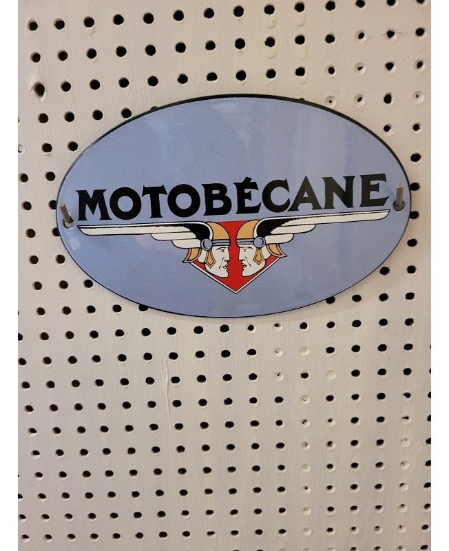 Plaque émaillée : MOTOBÉCANE